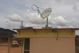 Станция спутниковой связи в Луилу (Конго), работающая через «Ямал-402»