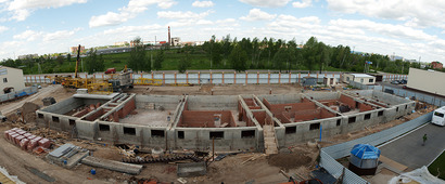 Строительства здания 1. 30 мая 2011г.