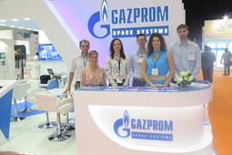 Стенд ОАО "Газпром космические системы" на выставке CABSAT-2016