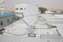 Станция спутниковой связи в Агадеме (Нигер), работающая через «Ямал-402»