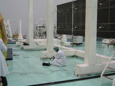 7 октября 2003г. Контроль чистоты воздуха в Монтажно-испытательном комплексе.